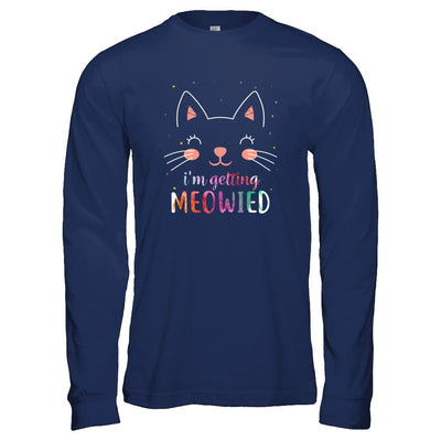 I'm Getting Meowied Cat-T-Shirt & Tank Top-Long Sleeve T-Shirt-Navy