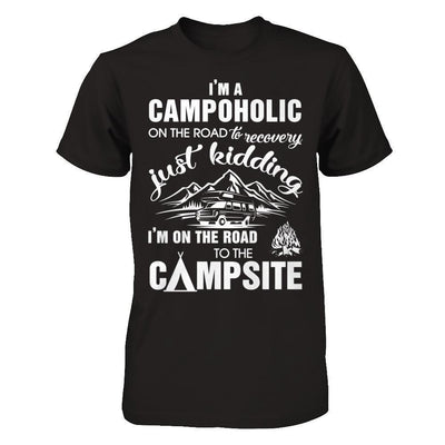 I'm A Campoholic On The Road To Recovery-T-Shirt & Hoodie-Premium T-Shirt-Black