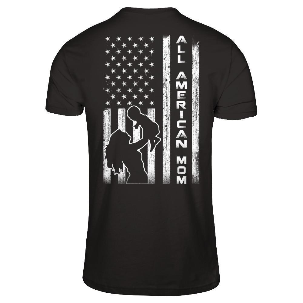 All American Mom Flag-T-Shirt & Hoodie-Premium T-Shirt-Black
