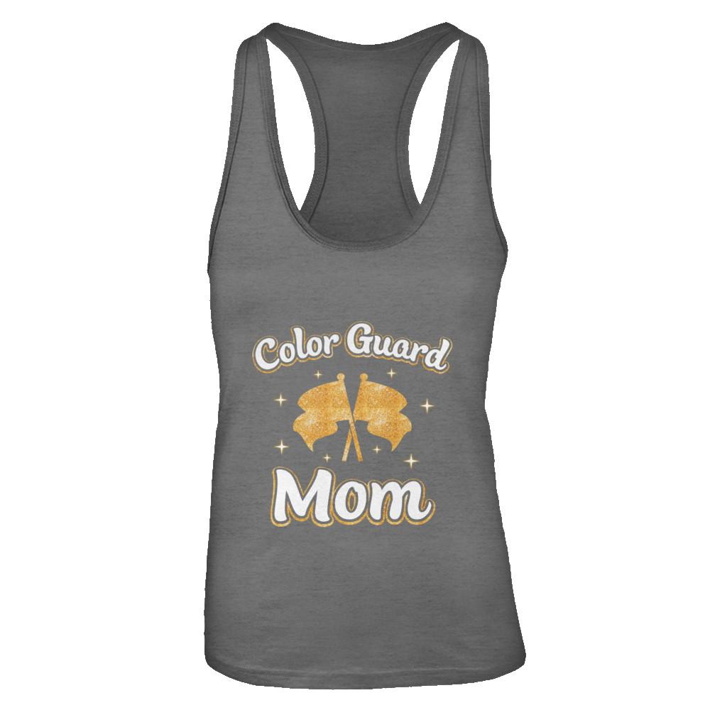 Mothers Day Gifts For Color Guard Mom-T-Shirt & Tank Top-Women's Ideal Racerback Tank-Dark Grey