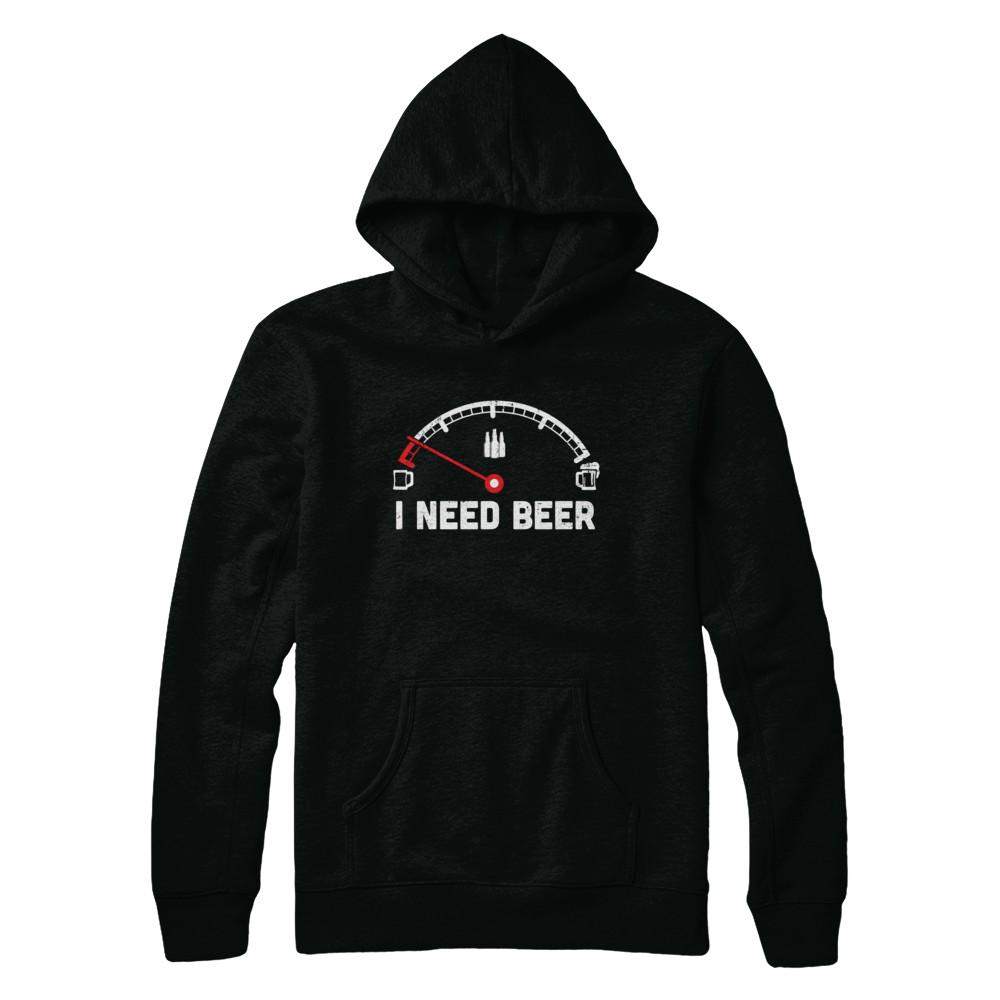 Funny Saying Cars I Need Beer-T-Shirt & Hoodie-Pullover Hoodie-Black