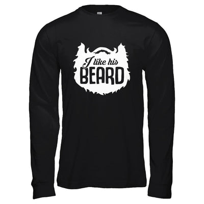 I Like His Beard I Like Her Butt Couple-T-Shirt & Hoodie-Long Sleeve T-Shirt-Black