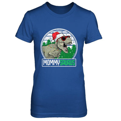 Mommysaurus Mommy Dinosaur T-Rex Family Christmas-T-Shirt & Sweatshirt-Women's T-Shirt-Royal