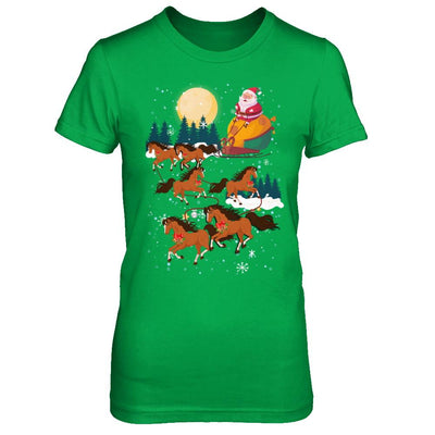 Funny Christmas Horse Reindeer Lover Santa Gift-T-Shirt & Sweatshirt-Women's T-Shirt-Irish Green
