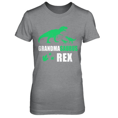 Grandmasaurus Grandma Saurus Dinosaur T-Rex Mothers Day-T-Shirt & Hoodie-Women's T-Shirt-Sport Grey
