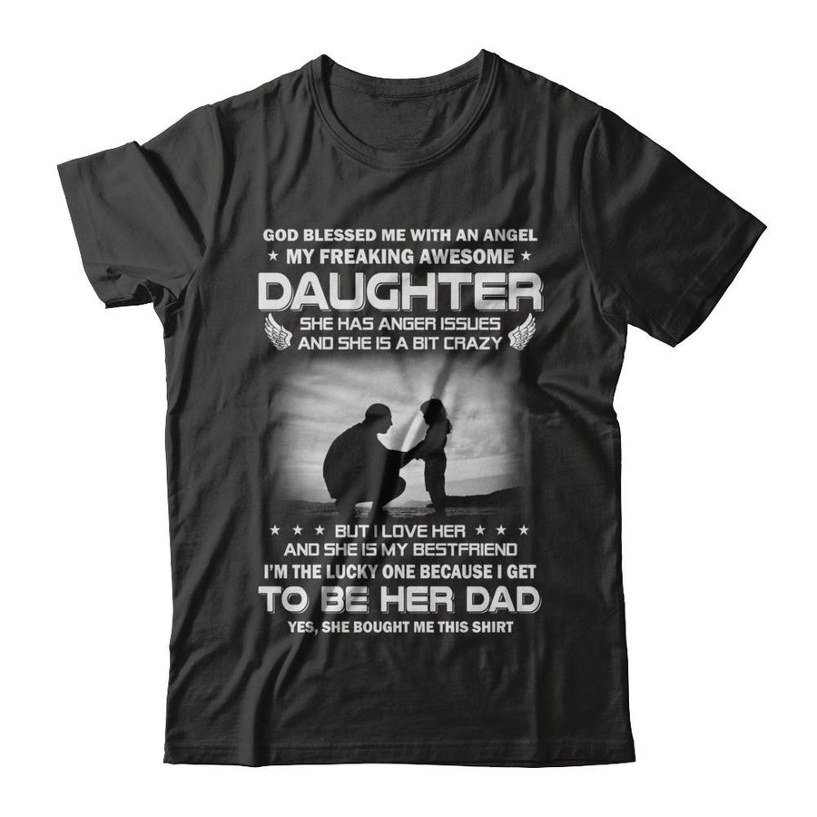 Fathers Day My Freaking Awesome Daughter Bought Me This-T-Shirt & Hoodie-Classic T-Shirt-Black