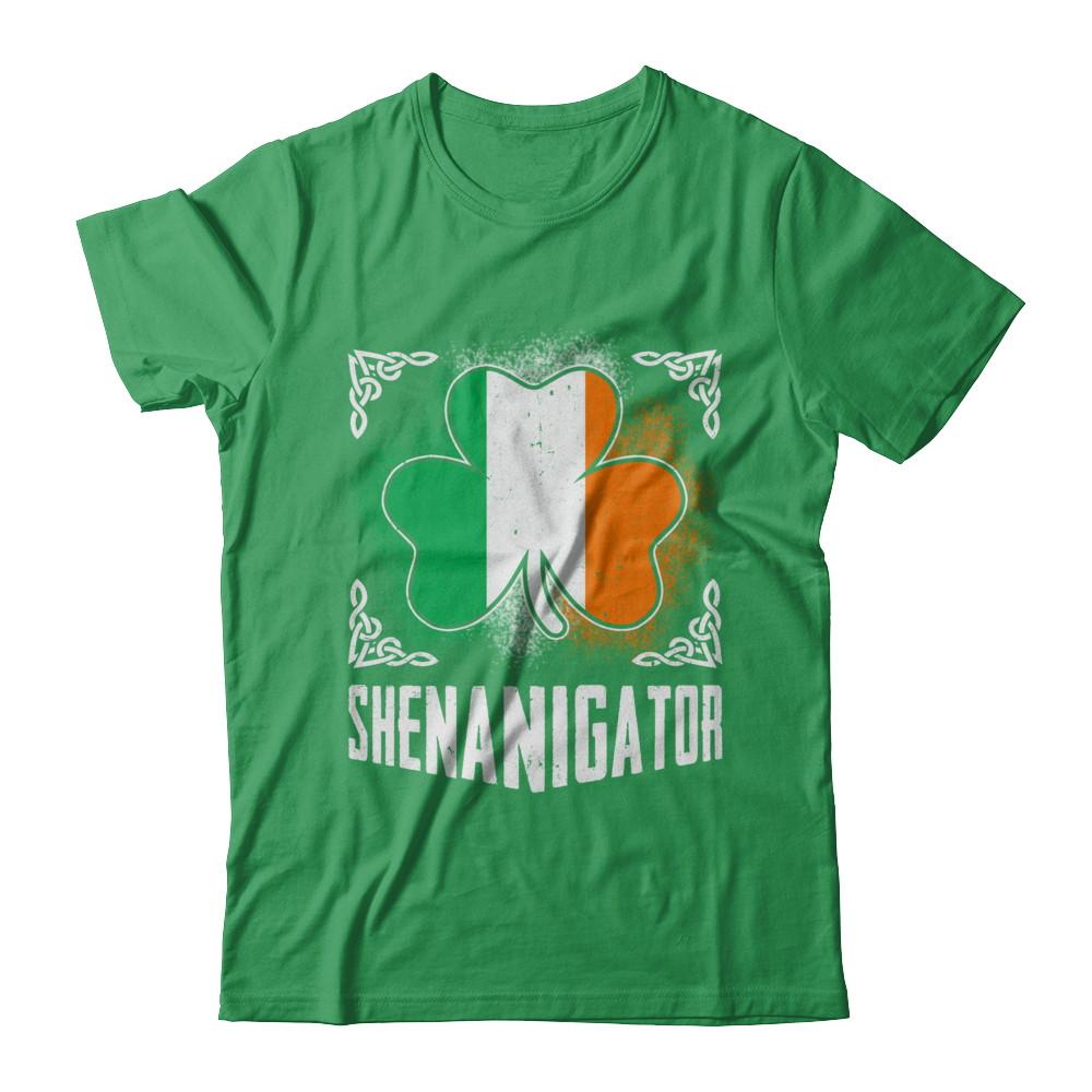 Shenanigator Happy St Patrick's Day-T-Shirt & Hoodie-Premium T-Shirt-Kelly Green