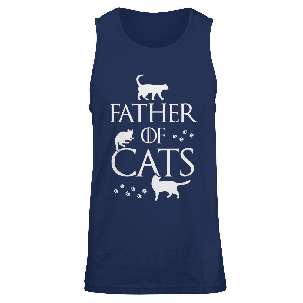 Father Of Cats Gifts For Cat Lovers-T-Shirt & Hoodie-Unisex Tank-Navy