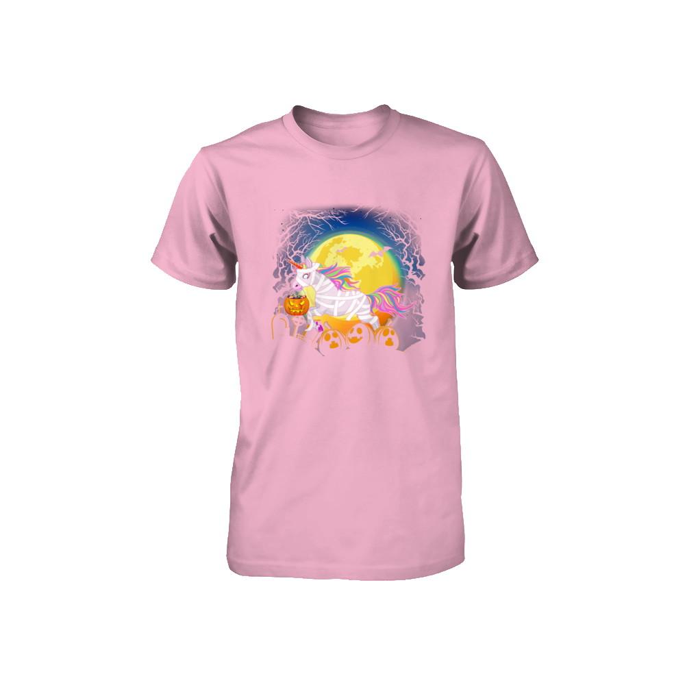 Halloween Pumpkin Unicorn Gift For Kids Girls Youth-Youth Shirt-Toddler T-Shirt-Pink