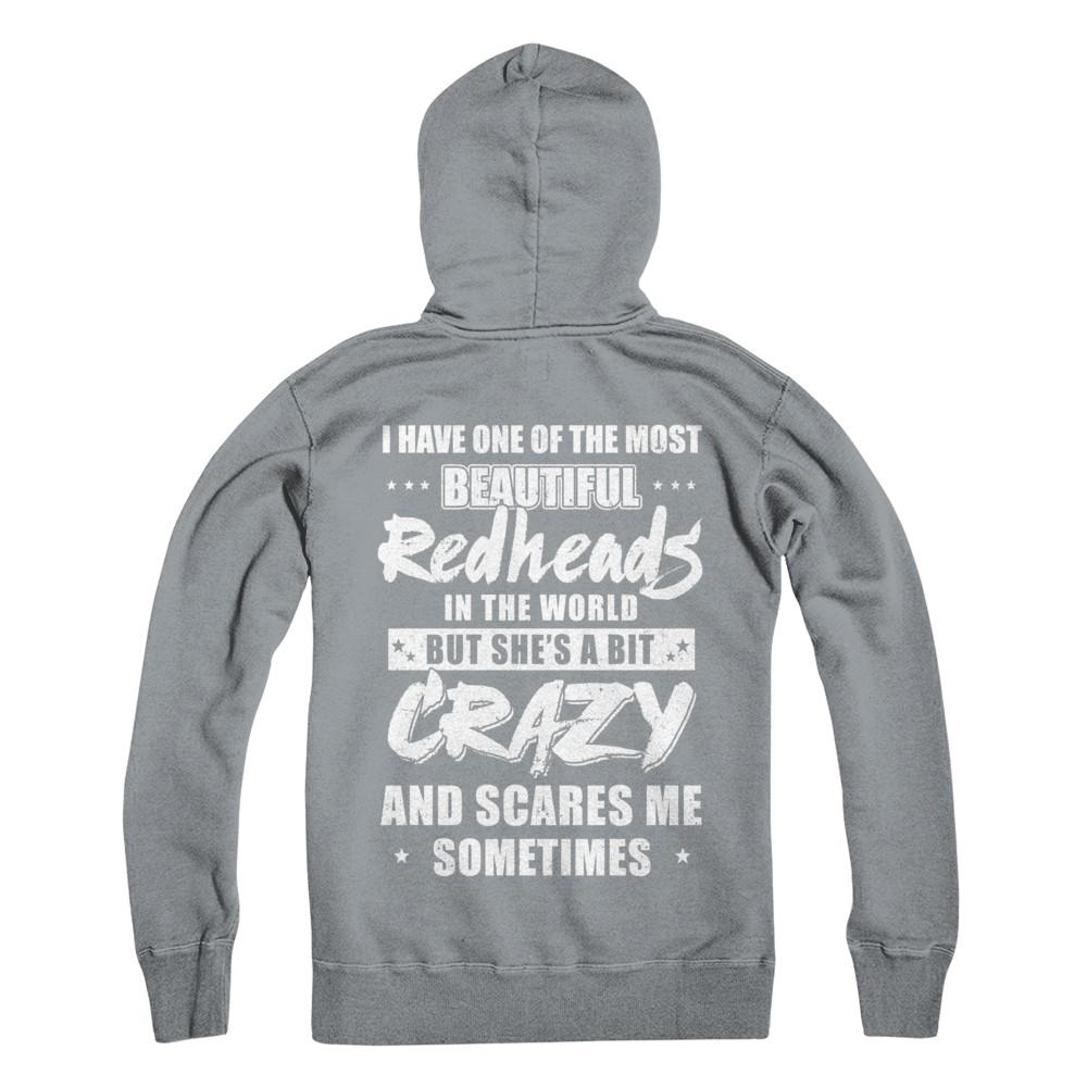 I Have One Of The Most Beautiful Redheads In The World-T-Shirt & Hoodie-Pullover Hoodie-Light Steel