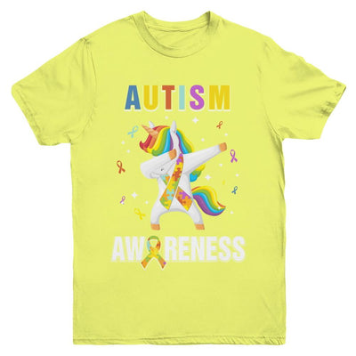 Inspirational Autism Awareness Unicorn Support Youth-Youth Shirt-Youth T-Shirt-Daisy