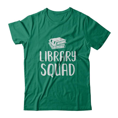 Library Squad Teacher Student Read Book Librarian-T-Shirt & Hoodie-Classic T-Shirt-Kelly Green