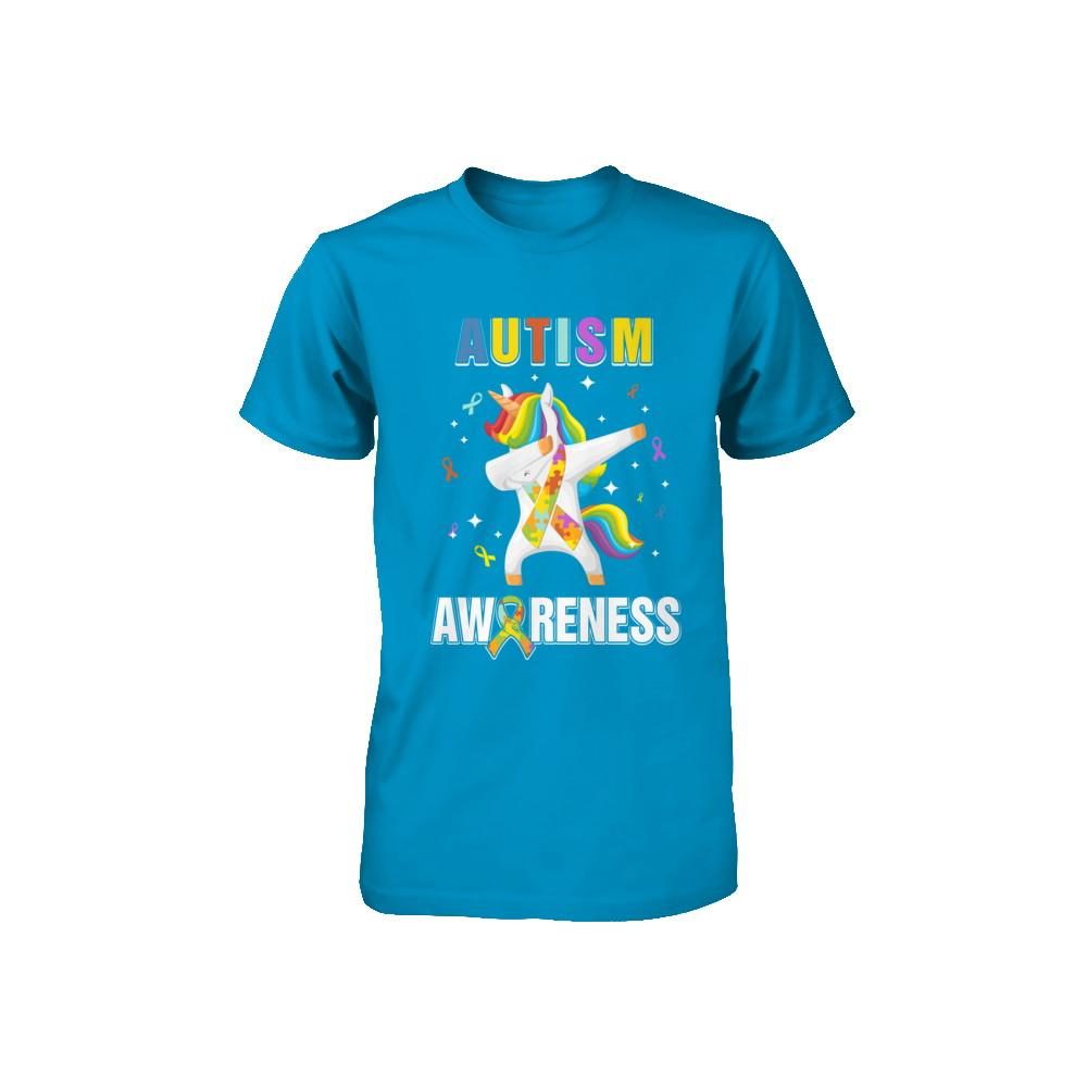Inspirational Autism Awareness Unicorn Support Youth-Youth Shirt-