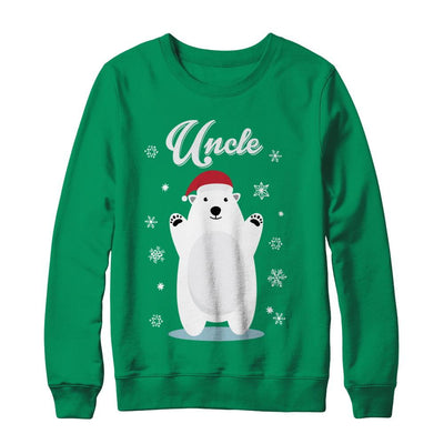 Uncle Bear Christmas Santa Pajamas-T-Shirt & Sweatshirt-Crewneck Sweatshirt-Irish Green