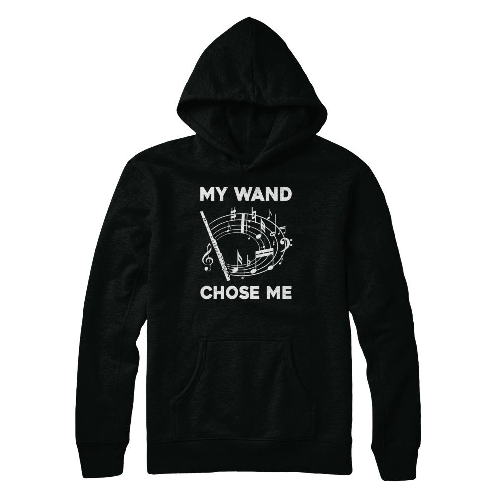 Flute My Wand Chose Me Funny Marching Band-T-Shirt & Hoodie-
