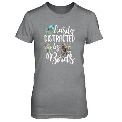 Easily Distracted By Birds-T-Shirt & Tank Top-Women's T-Shirt-Sport Grey