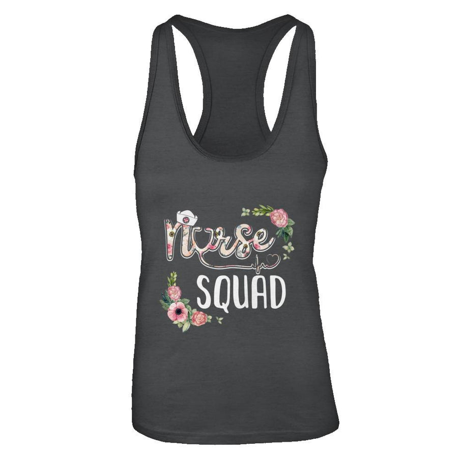 Nursing Student Squad Nurse Gifts-T-Shirt & Tank Top-Women's Ideal Racerback Tank-Black