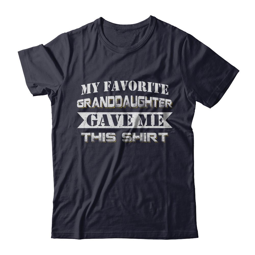 My Favorite Granddaughter Gave Me This-T-Shirt & Hoodie-Premium T-Shirt-Midnight Navy