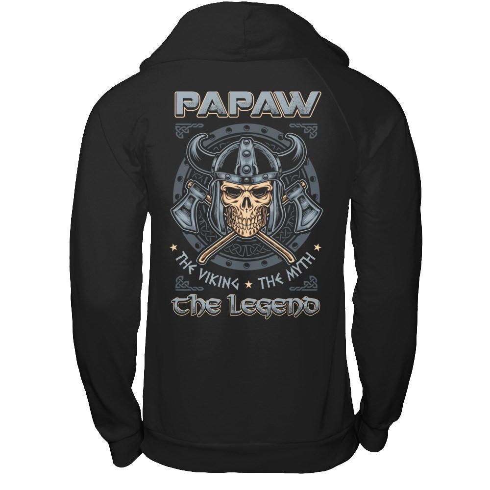 PaPaw The Viking The Myth The Legend-T-Shirt & Hoodie-Pullover Hoodie-Black