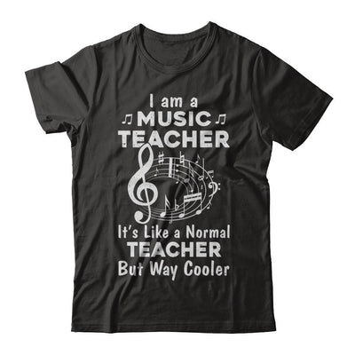 I Am A Music Teacher Proud Funny Music Teacher-T-Shirt & Hoodie-Classic T-Shirt-Black