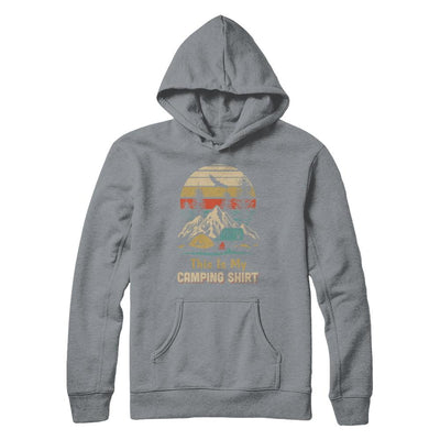 Vintage Papa Grandma Dad Mom This Is My Camping-T-Shirt & Hoodie-Pullover Hoodie-Light Steel