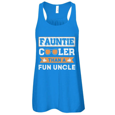 Faunt Cooler Than A Fun Uncle-T-Shirt & Tank Top-Women's Flowy Racerback Tank-True Royal
