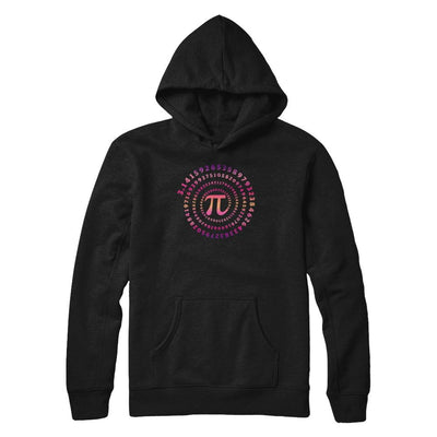 Pi Spiral Novelty-T-Shirt & Hoodie-Pullover Hoodie-Black
