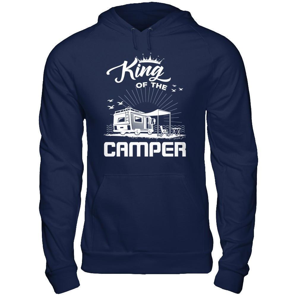 King Of The Camper-T-Shirt & Hoodie-Pullover Hoodie-Navy