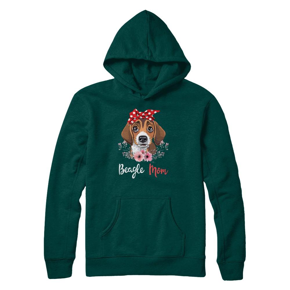 Beagle Mom Gift For Women Dog Lover-T-Shirt & Hoodie-Pullover Hoodie-Deep Forest
