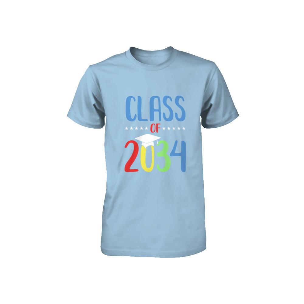 Grow With Me First Day Of School Class Of 2034 Youth-Youth Shirt-Toddler T-Shirt-Light Blue