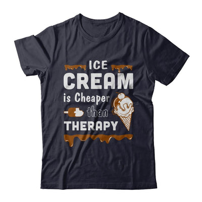 Ice Cream Is Cheaper Than Therapy-T-Shirt & Hoodie-Premium T-Shirt-Midnight Navy