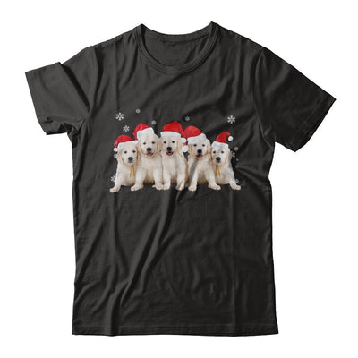 Funny Golden Retriever Puppies Christmas Dog Gift-T-Shirt & Hoodie-Premium T-Shirt-Black