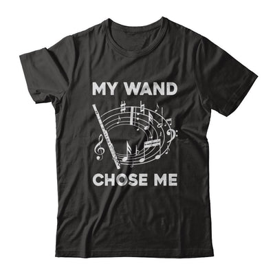 Flute My Wand Chose Me Funny Marching Band-T-Shirt & Hoodie-