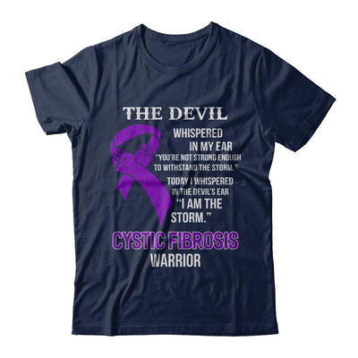 I Am The Storm Support Cystic Fibrosis Awareness Warrior Gift-T-Shirt & Hoodie-Classic T-Shirt-Navy