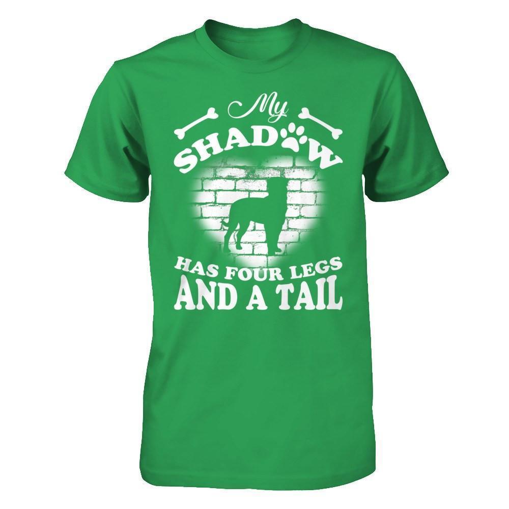 My Shadow Has Four Legs And A Tail Dog Lovers-T-Shirt & Hoodie-Premium T-Shirt-Kelly Green