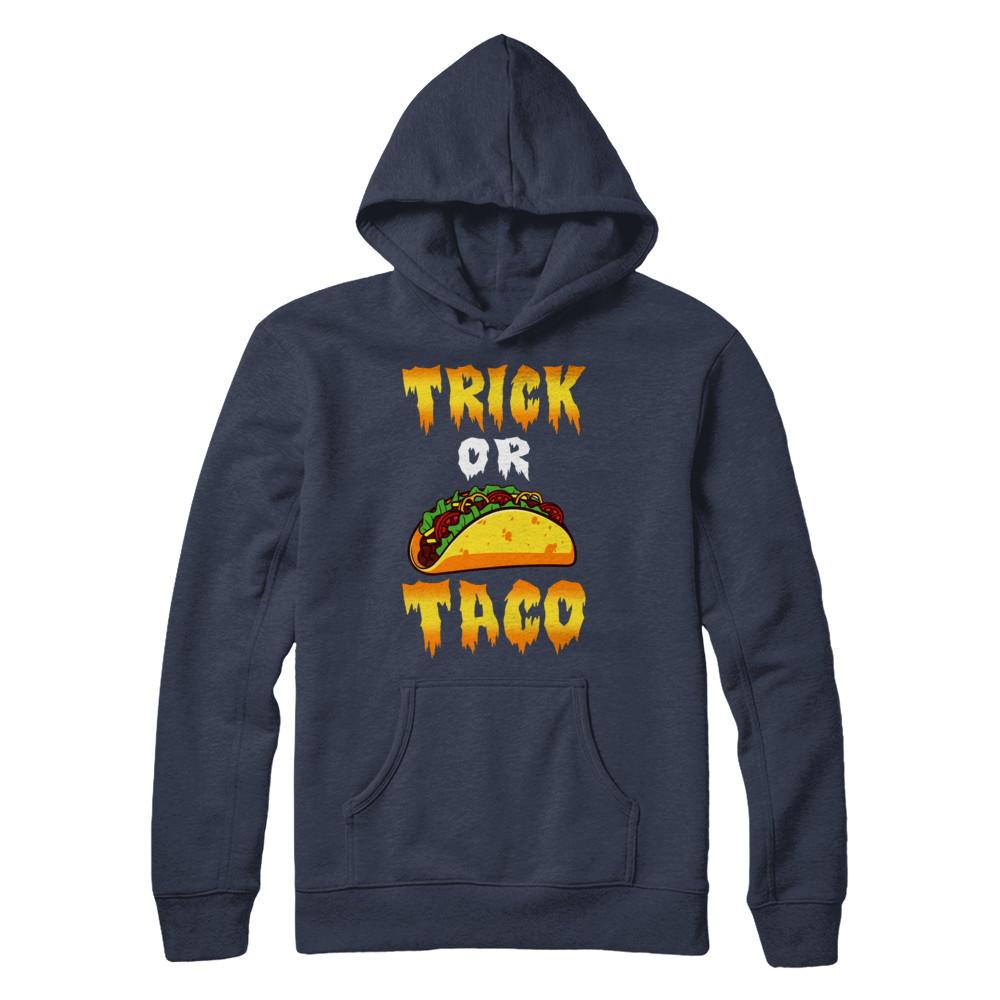 Halloween Trick Or Tacos Halloween Trick Or Treat-T-Shirt & Hoodie-Pullover Hoodie-Navy