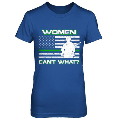 Women Can't What Soldier Warrior-T-Shirt & Hoodie-Women's T-Shirt-Royal