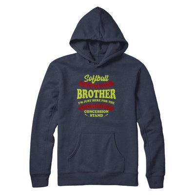 Softball Brother I'm Just Here For The Concession Stand-T-Shirt & Hoodie-Pullover Hoodie-Navy