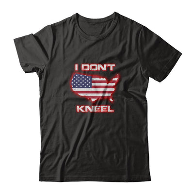 I Don't Kneel Us American Flag-T-Shirt & Tank Top-Premium T-Shirt-Black