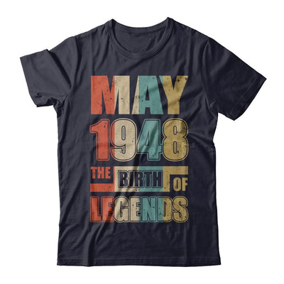 Vintage Retro May 1948 Birth Of Legends 73th Birthday-T-Shirt & Hoodie-Premium T-Shirt-Midnight Navy