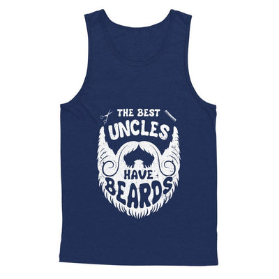 The Best Uncles Have Beards Bearded Uncle-T-Shirt & Hoodie-Unisex Tank-Navy