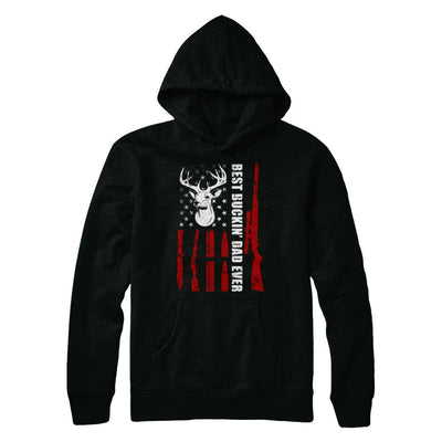 Best Buckin Dad Ever Deer Hunting Father's Day Gift-T-Shirt & Hoodie-Pullover Hoodie-Black