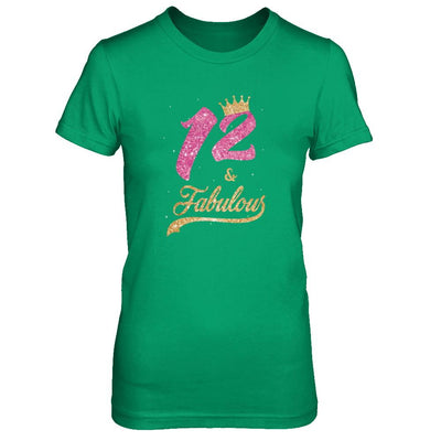 12Th And Fabulous Twelve Birthday-T-Shirt & Tank Top-Women's T-Shirt-Irish Green