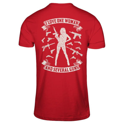 I Love One Woman And Several Guns-T-Shirt & Hoodie-Classic T-Shirt-Red