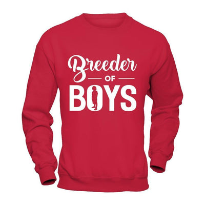 Breeder Of Boys-T-Shirt & Hoodie-Crewneck Sweatshirt-Red