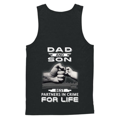 Dad And Son Best Partners In Crime For Life-T-Shirt & Hoodie-Unisex Tank-Black