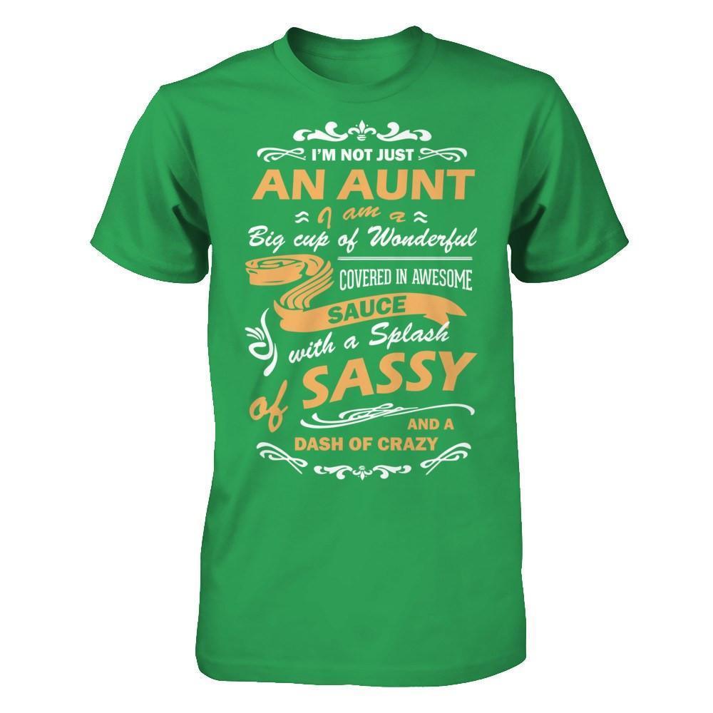 I'm Not Just An Aunt I'm A Big Cup Of Wonderful-T-Shirt & Hoodie-Premium T-Shirt-Kelly Green