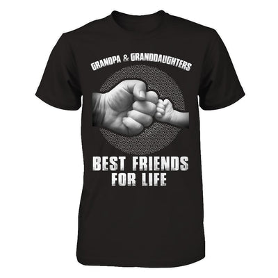 Grandpa And Granddaughters Best Friends For Life-T-Shirt & Hoodie-Premium T-Shirt-Black