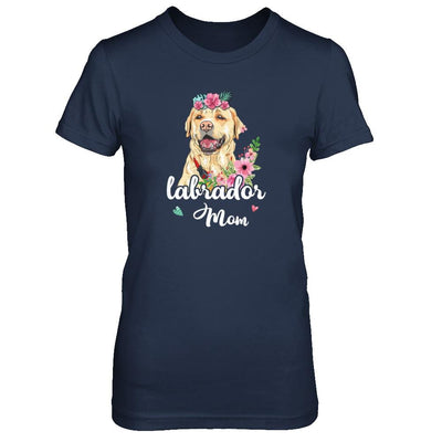 Labrador Mom Funny Dog Mom Gift Idea-T-Shirt & Tank Top-Women's T-Shirt-Navy