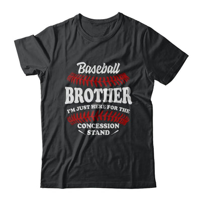 Baseball Brother I'm Just Here For The Concession Stand-T-Shirt & Hoodie-Classic T-Shirt-Black